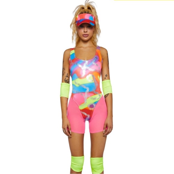 Spirit Skating Barbie and Ken Costume in Pink and Multicolor - Picture 6 of 9